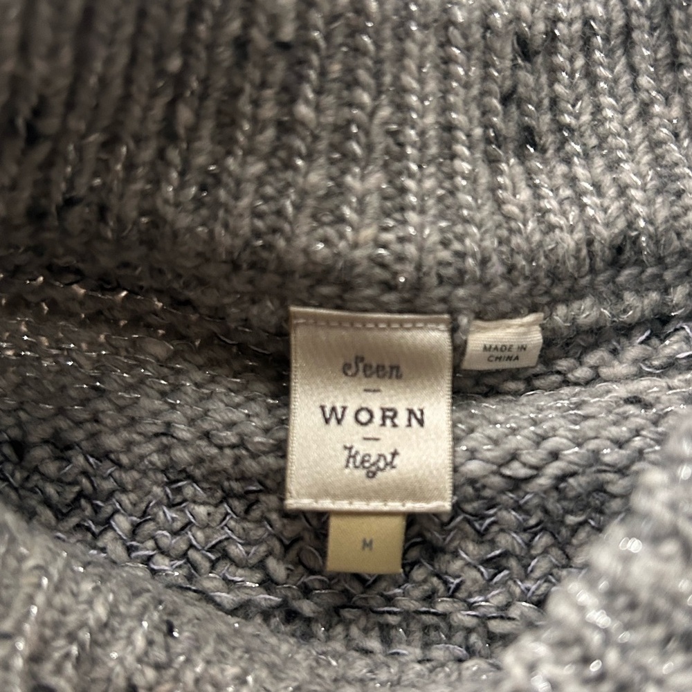 Send Worn Kept metallic thread sweater - image 8